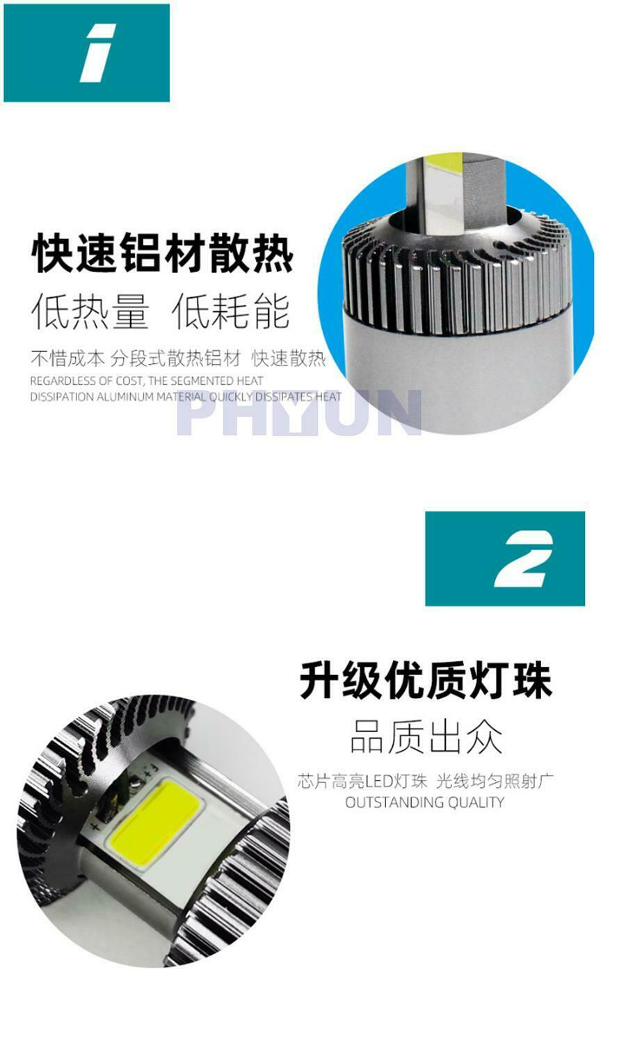 1x 25W LED Headlight Lamp Bulb H4 Hi-Lo Beam 2500LM For 8-80V Motorcycle Scooter