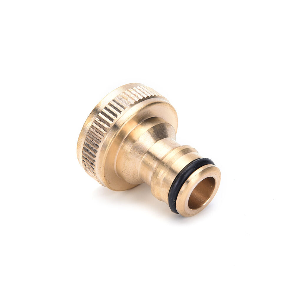 2x 3/4" Threaded Brass Tap Adaptor Garden Water Hose Pipe Connector Fitti.l8