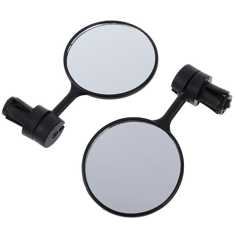 2 pcs/lot Universal Rotate Cycling Bike Handlebar Rear View Glass Adjust^.l8