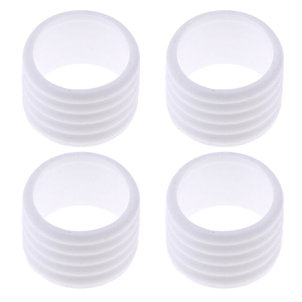 4 Pieces Badminton Squash Tennis Racket Silicone Handle Grip Fix  Protector