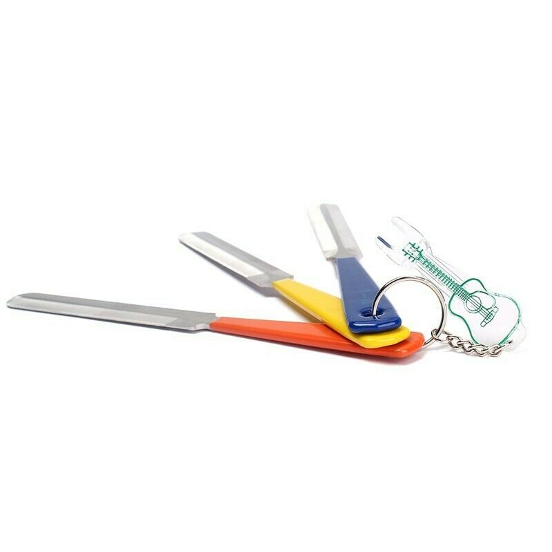 3   Steel   Fret   Nut   File   Key   Chain   with   Bridge   Pin   Puller