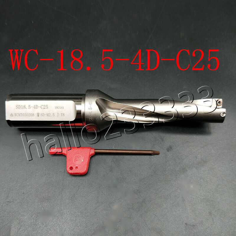 WPD-185-4D-C25 U drill indexable drill 18.5mm C25-4D for WCMX030208 inserts