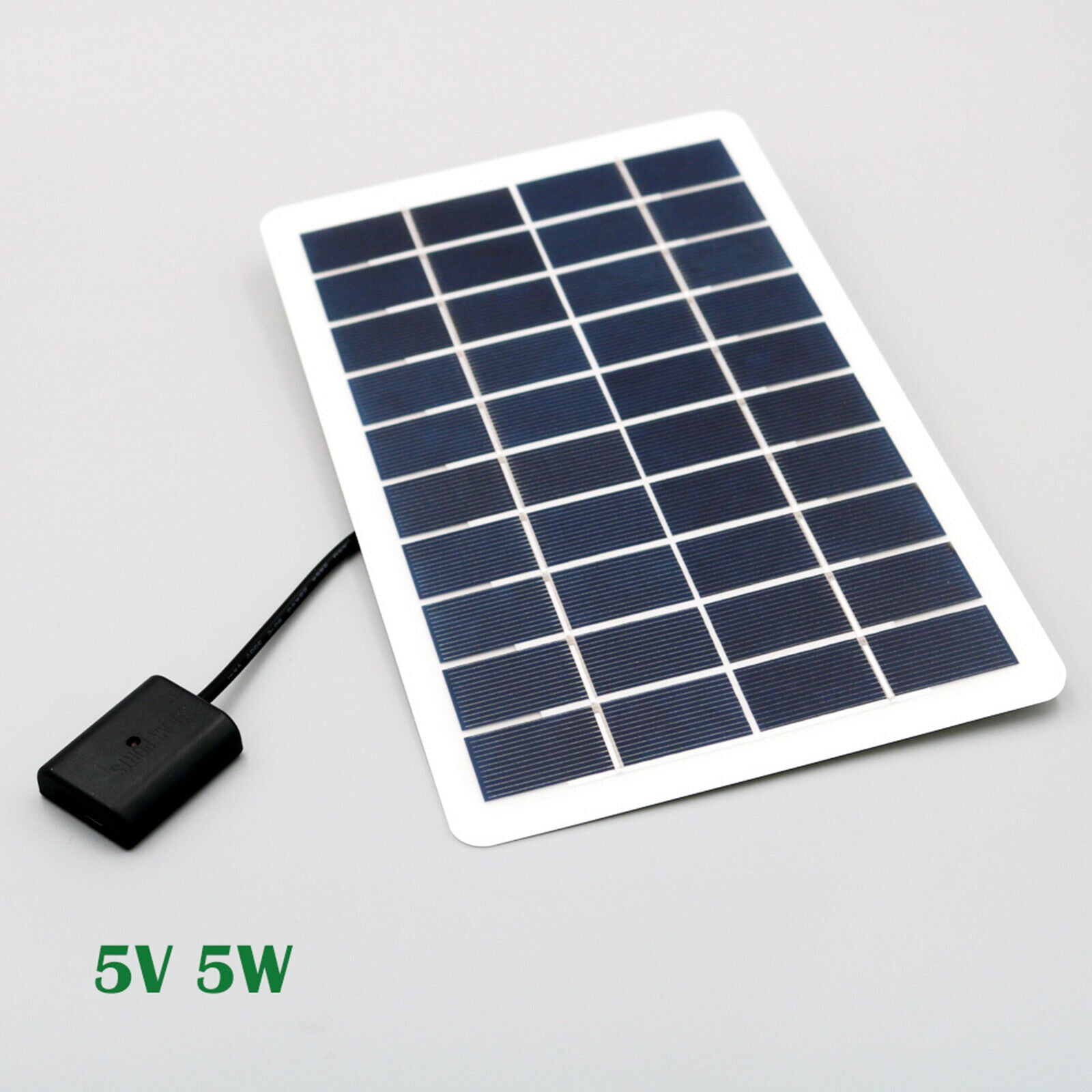 5V 5W Solar Panel Charger USB Port Polycrystalline Silicon Travel Camera Cell