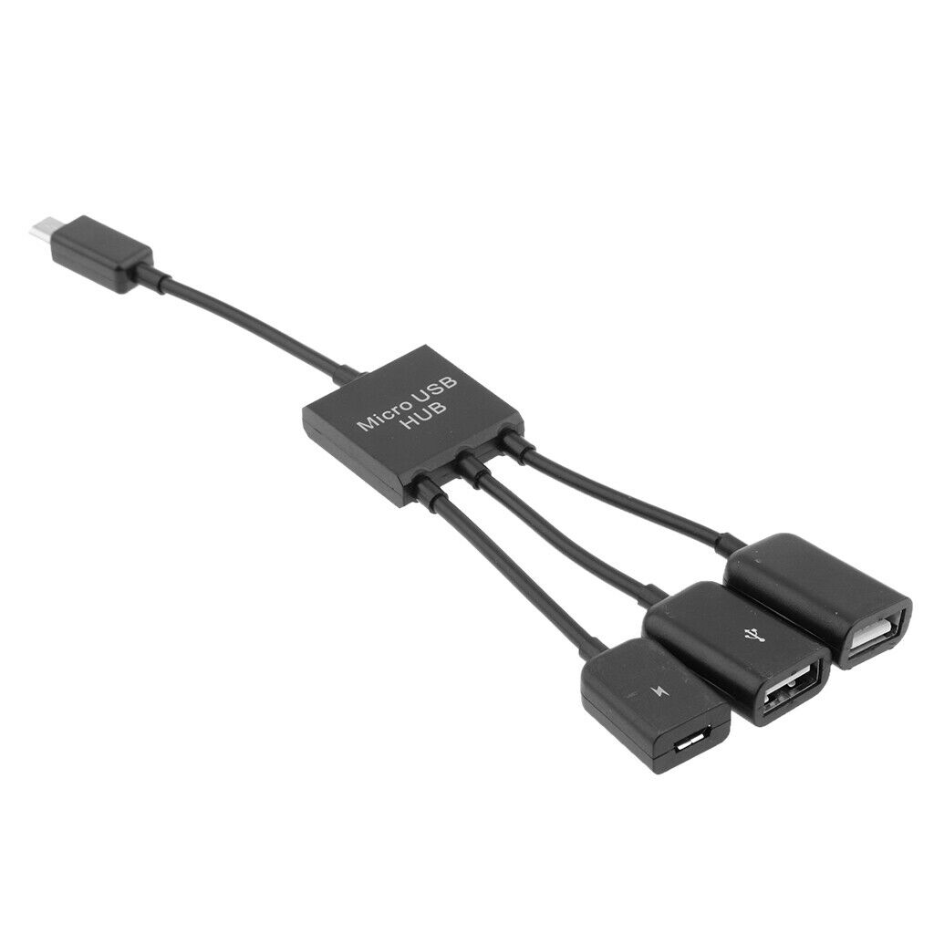 Micro Usb HUB Adaptor  Charger OTG Host Cable Cord Adapter Connector for Android