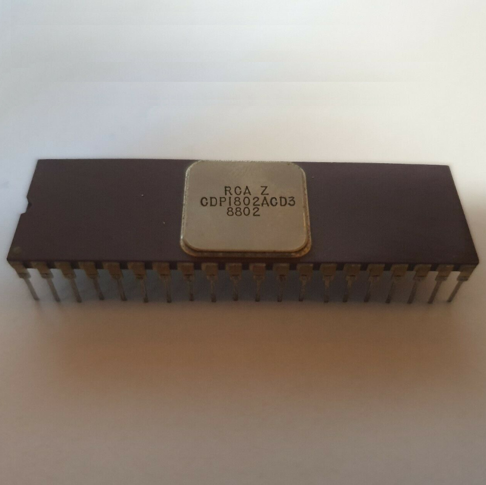 1PCS  Microprocessors IC RCA/HARRIS CDIP-40(SBCDIP-40) CDP1802ACD3 CDP1802ACD/3