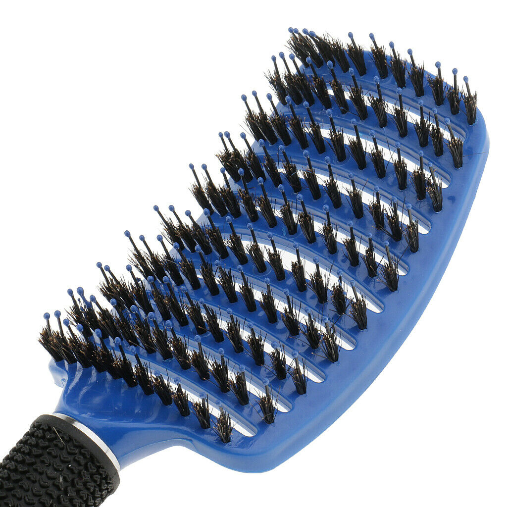 10x Paddle Detangling Hair Brush Large Curved Nylon Bristle Scalp Massager