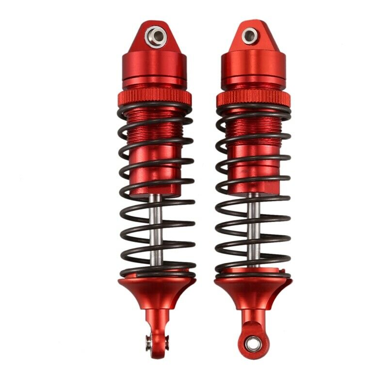2X(2PCS Metal Front Shock Absorber for 1/10 RC TRAXXAS SLASH Climbing Car MR6Z9)