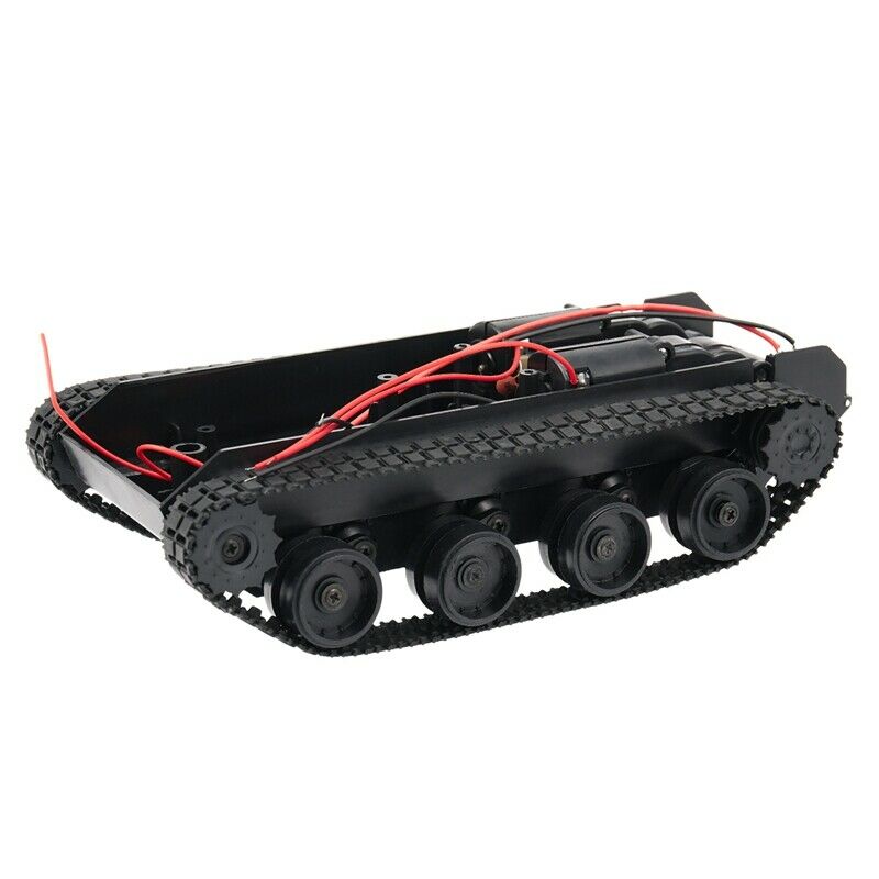 Rc Tank Smart Robot Tank Car Chassis Kit Rubber Track Cler For Arduino 130 MotP1