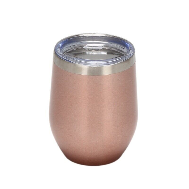 12Oz Stainless Steel Insulated Wine Glass Double Wall Coffee Mug Insulated WinY8