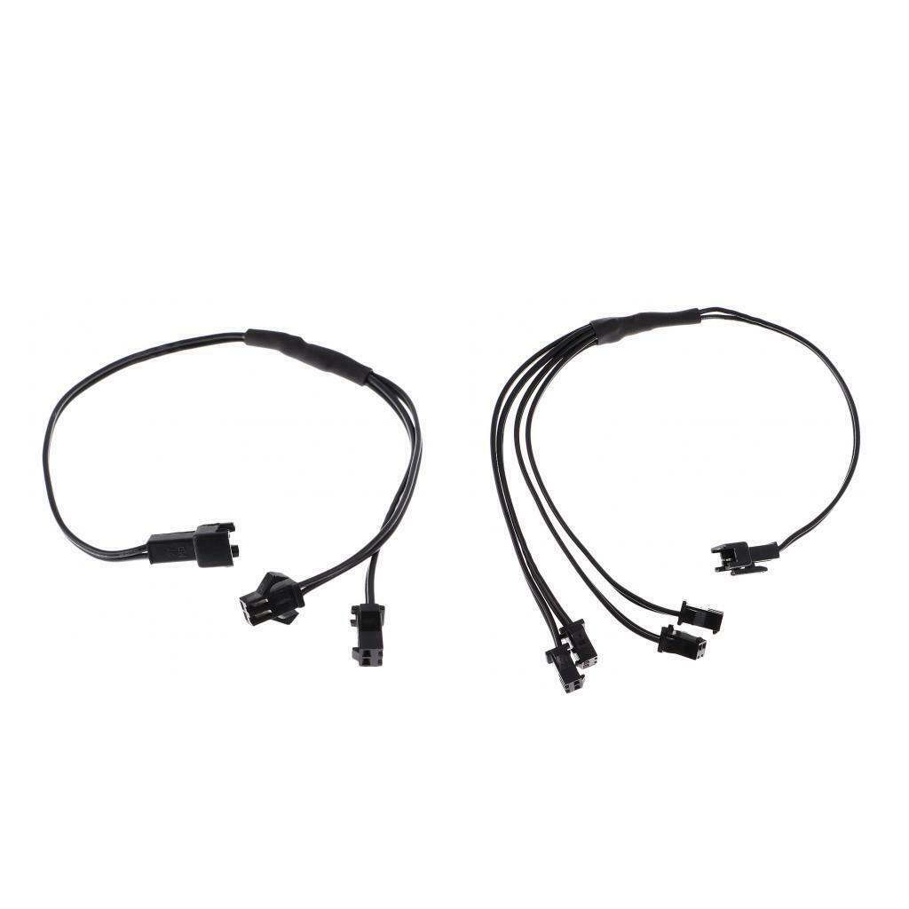 2 4 EL Wire Splitter For Glow EL Wire Rope Connector Car Interior Part Accs