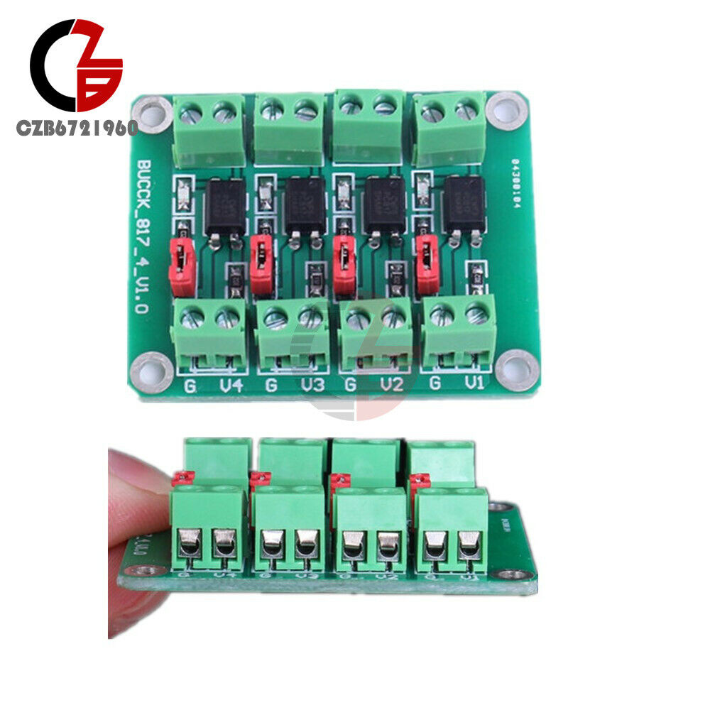 3.6-24V PC817 4 Channel Voltage Converter Optocoupler Isolation Driving Module