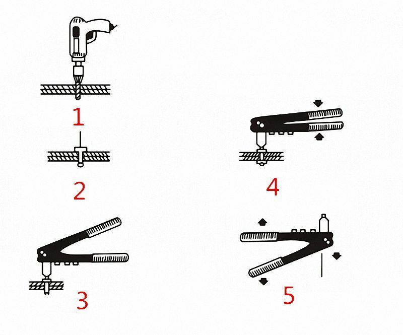 1 x Handle Manual Pulling Core Pulling Rivet Gun Pull Cap Gun Rivet Gun Tool
