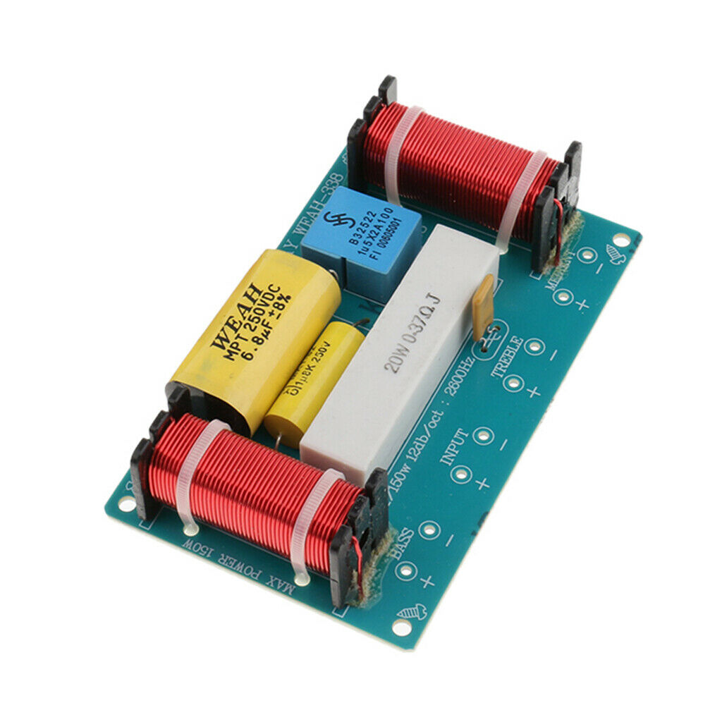 Set of 1 3 Way Audio Filter Speaker Crossover Frequency for Aux Device