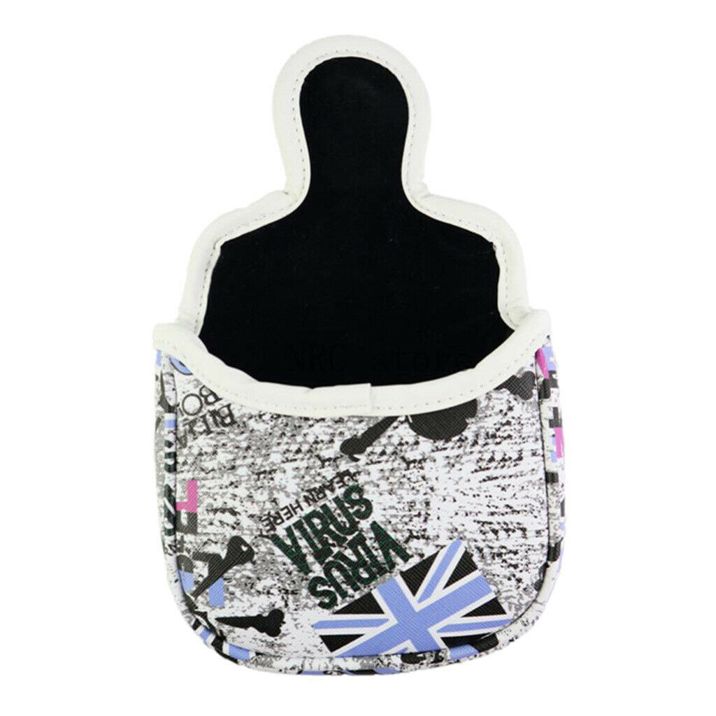 1pc Magnetic Square Golf Mallet Head Cover Headcover Retro Protector Stylish