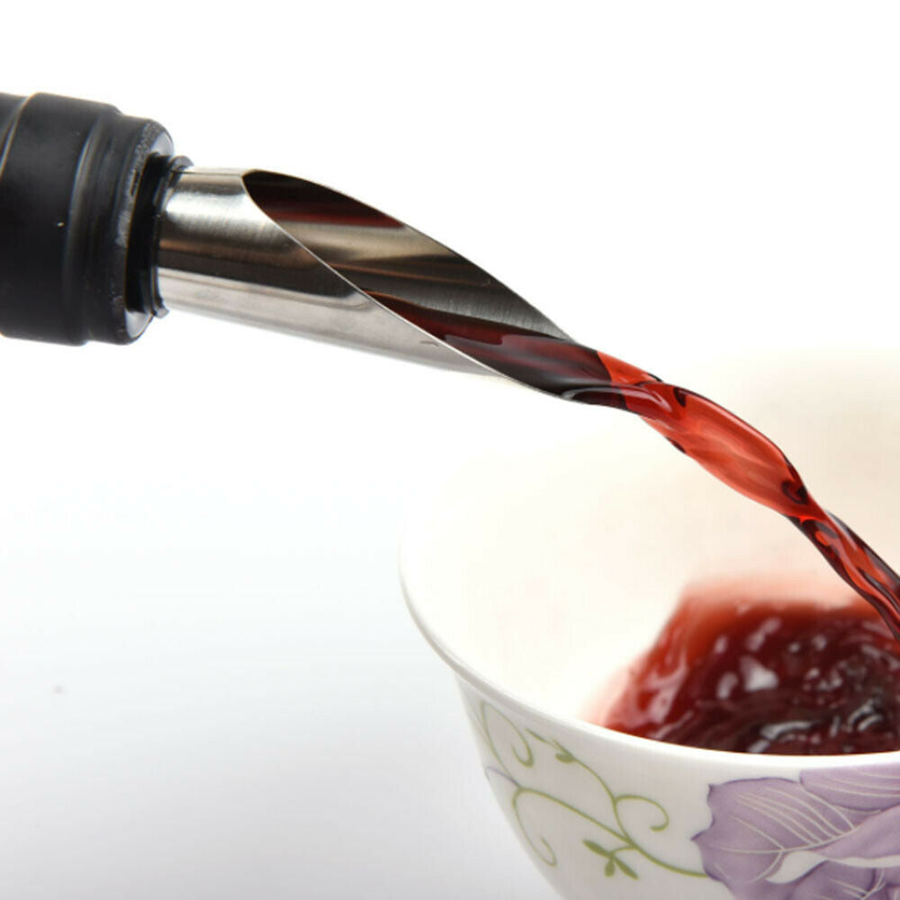 3pcs Wine Stopper Pouring Device Dual Wine Bottle Stopper Guide Liquor Pourers