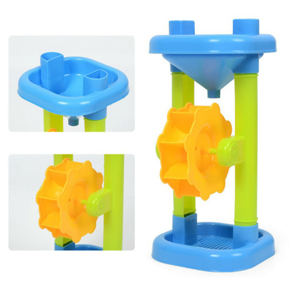 Summer Sand Beach Game Toys Outside Sandpit Tool Water Game 15pcs Sand Clock
