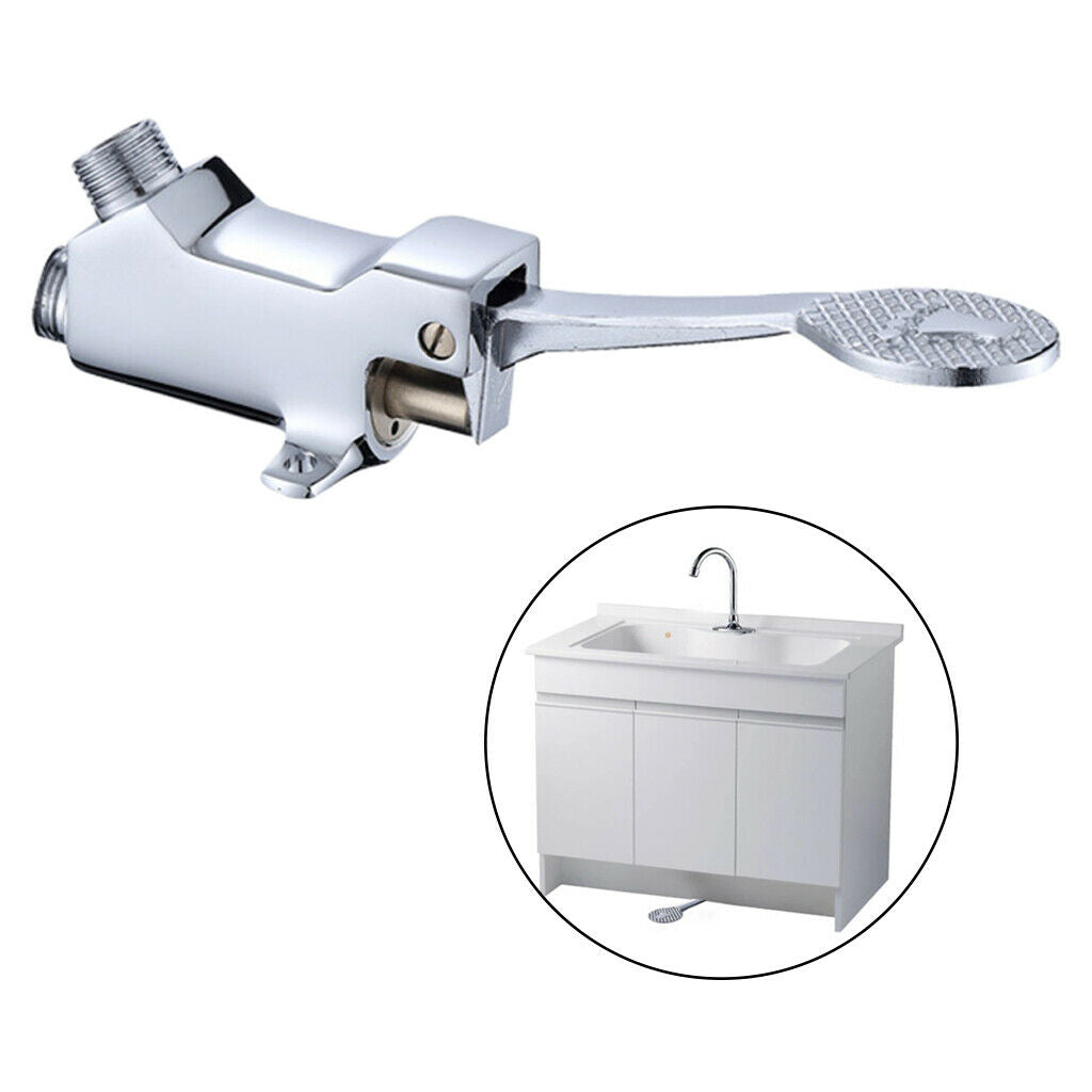 Switch Control By Floor Brass Foot Pedal Valve Pedal Water Faucet for Basin