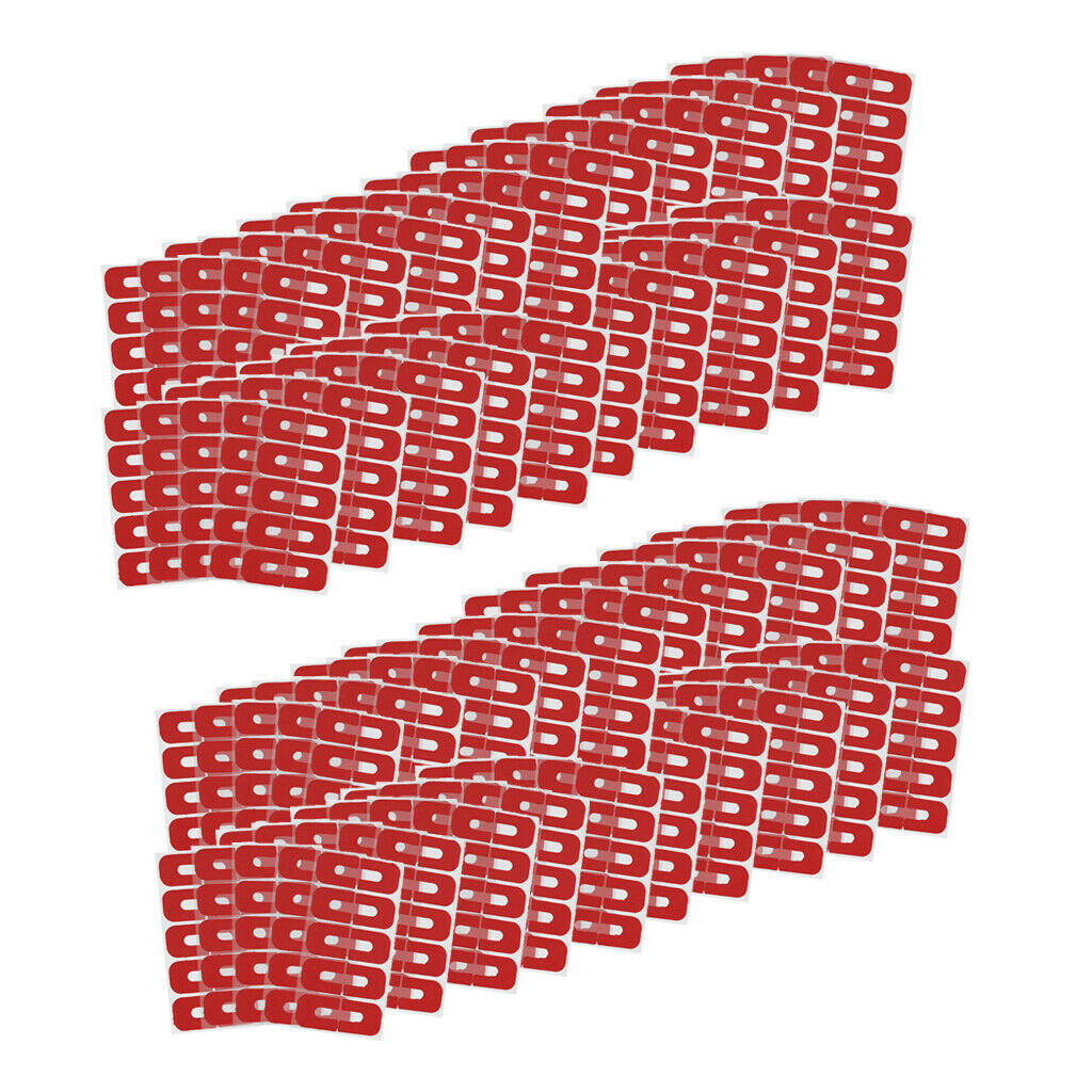 Pack of 200 Red Nail Tapes Skin Barrier Overflow Nail Separator Covers Wraps