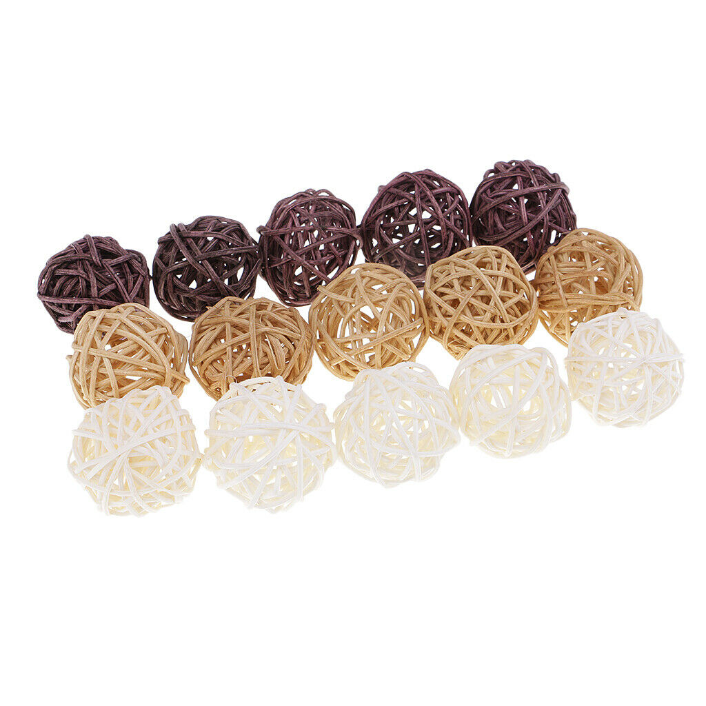42x3 / 7cm Natural Wicker Rattan for Party Table Bowl Decoration