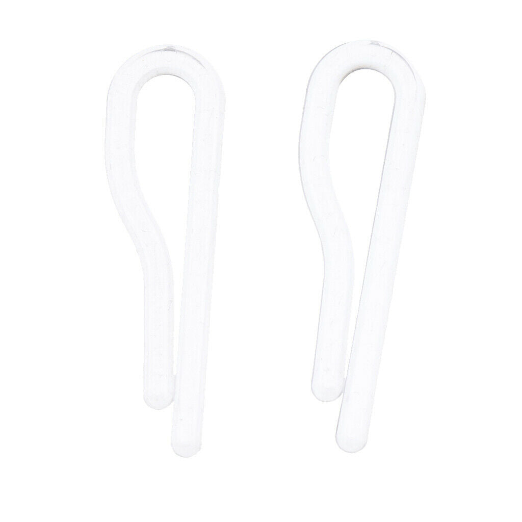 100 Pieces Clear Plastic Shirt Collar Pins Craft Peg Clips