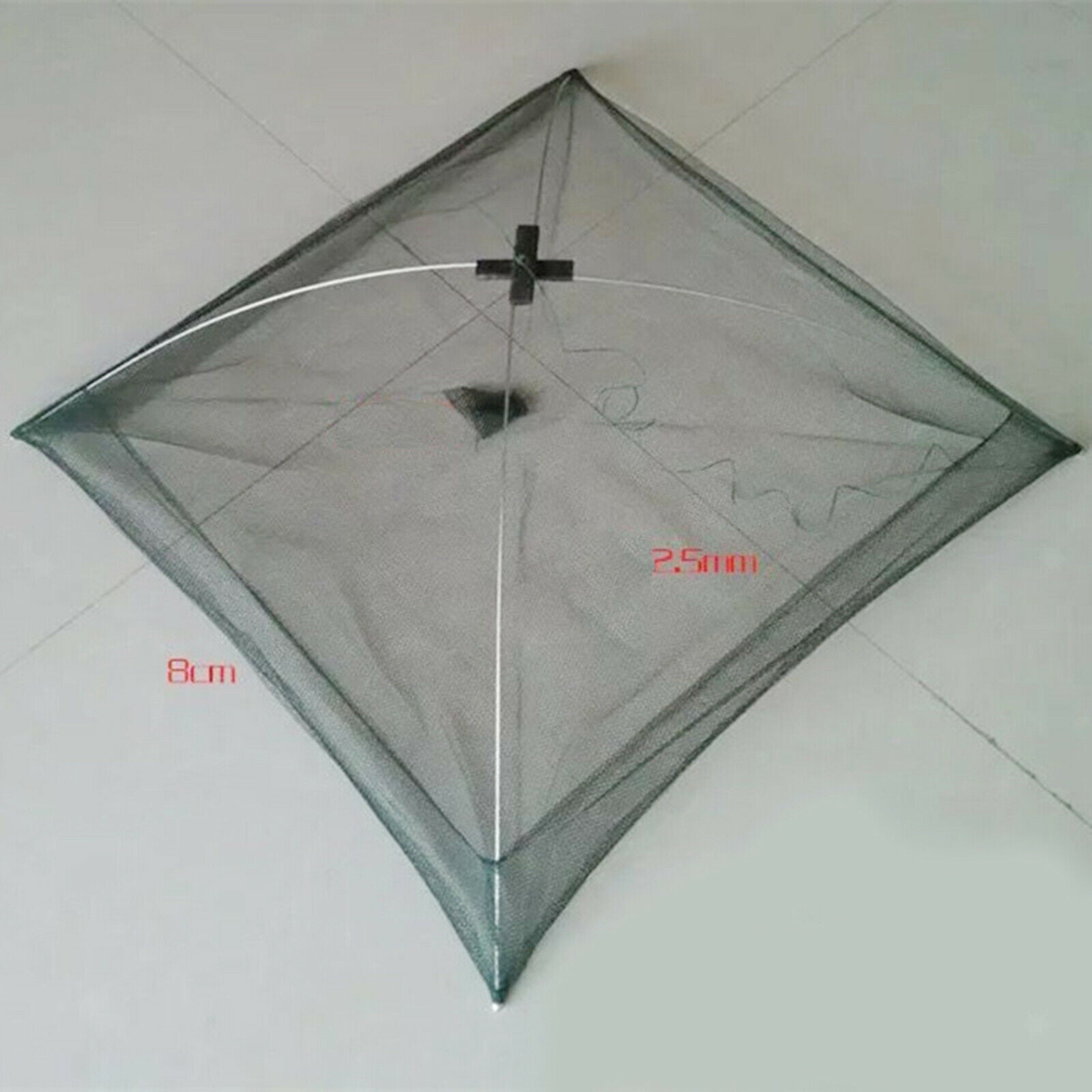 60cm Folded Fishing Net Shrimp Crayfish Minnow Crab Bait Dip Cage Trap