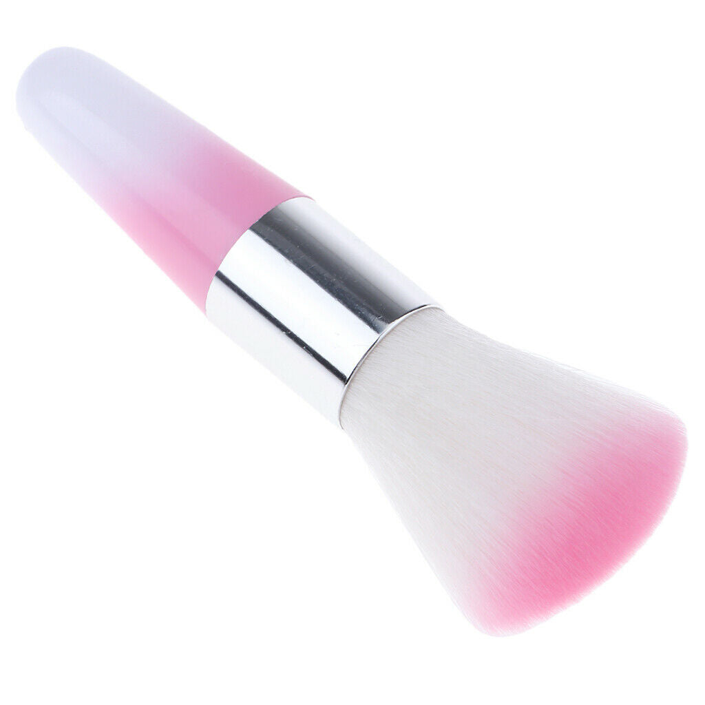 Nylon Hair Nail Art Dust Removing Powder Cleaning Brush, Acrylic UV Nail Gels