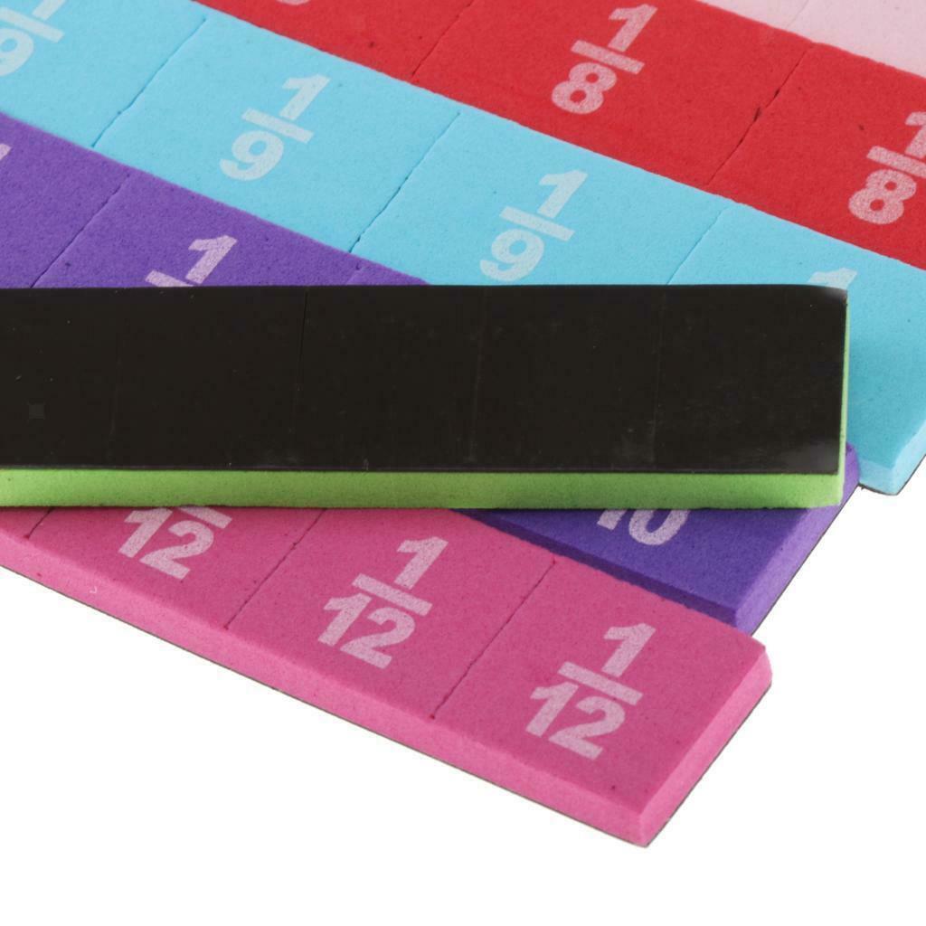 83 PCS Magnetic Fraction Tiles Math Manipulatives for Elementary