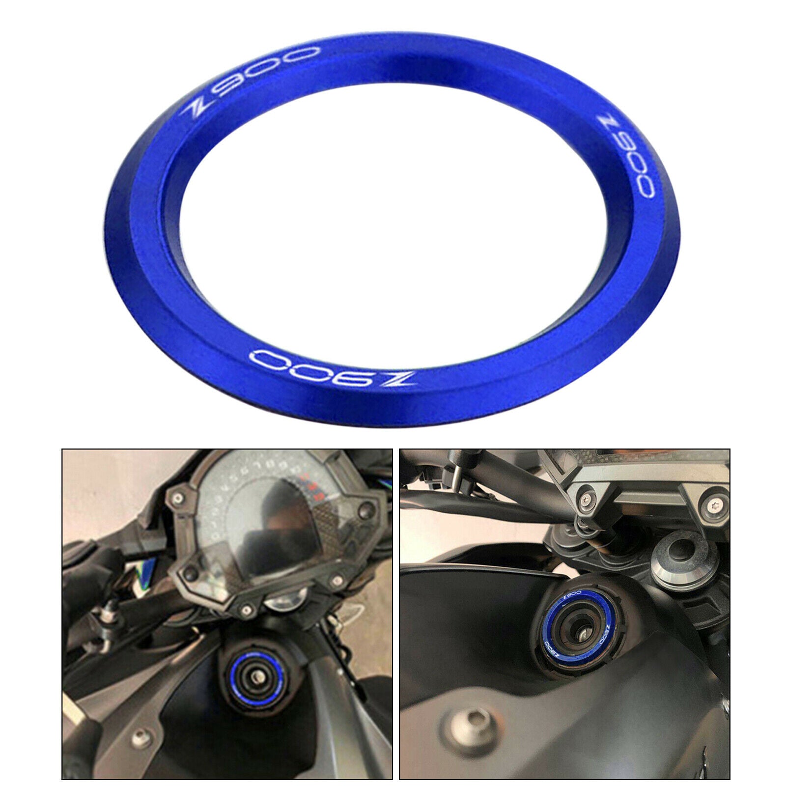 Ignition Key Cover Switch Cover Parts for Kawasaki Z900 Z900RS Throttle Blue
