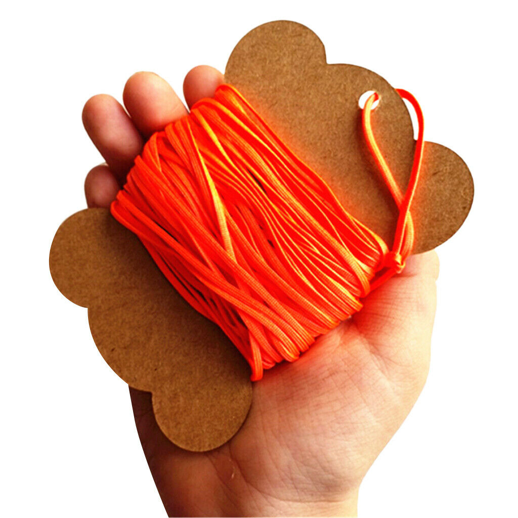 Durable High Resistance Flat Line For Diving 30m / 50m Orange And Green