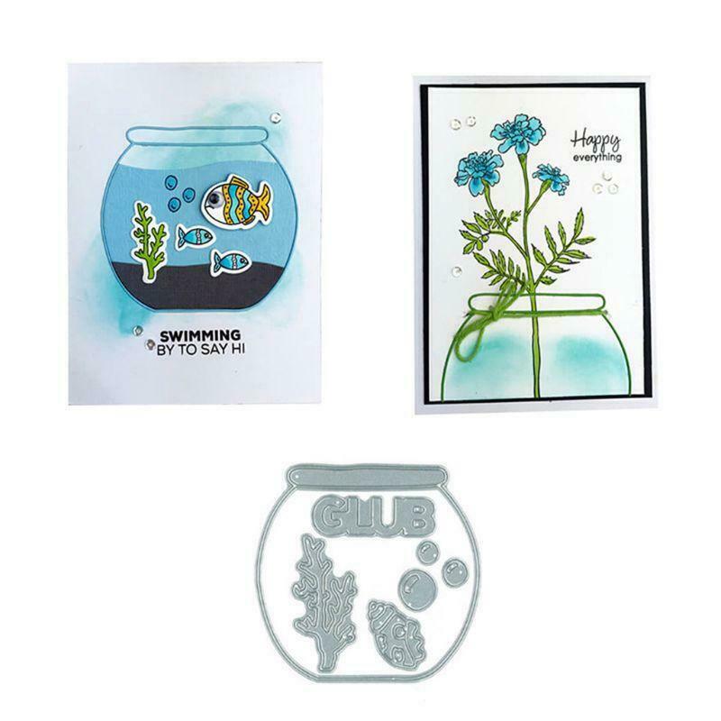 Fish Bowl DIY Metal Cutting Dies Stencil Scrapbooking Photo Album Stamp Decor