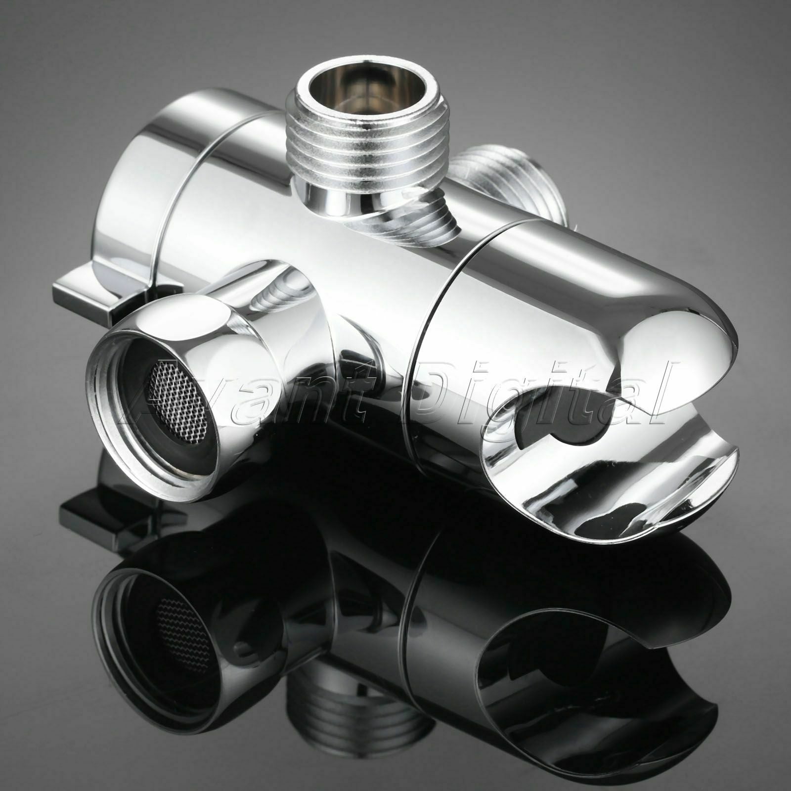 ABS Universal Shower Components 3 way Diverter Shower Head Diverter Chrome 20mm