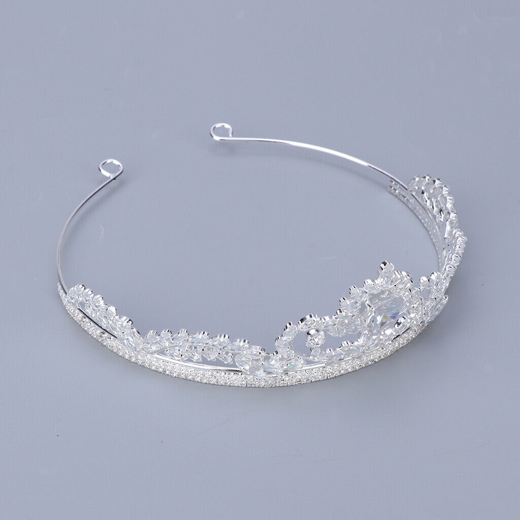 Bridal Rhinestones Tiara Princess Queen Crown Headband Wedding Birthday Prom