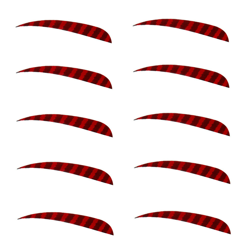 10 Pieces Drop Left-wing Feather Arrow Fletching Archery Target Hunting