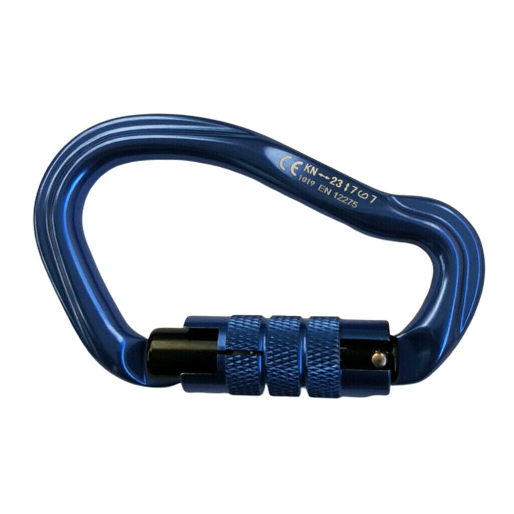 23KN Twist Gate Auto Locking Carabiner for Climbing Caving Rappelling