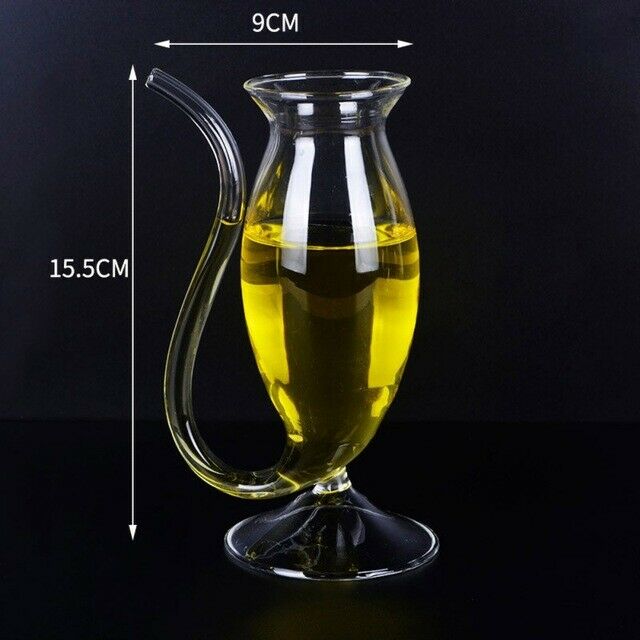 Heat-resistance Cocktail Glass with Straw Creative Wine Cup Cocktail Glass Cup