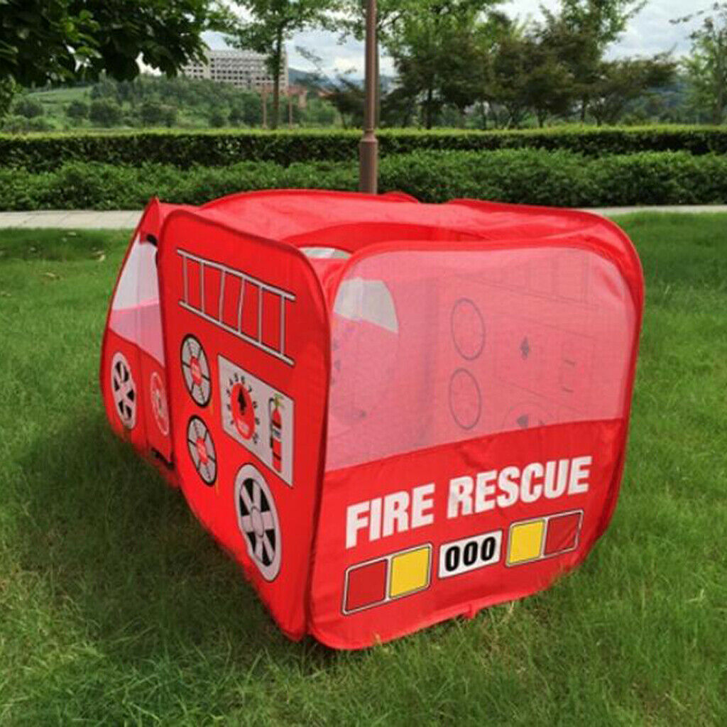 Children Tent Toys Playhouse Indoor Outdoor Games Fire Car Car Kids Car Toys