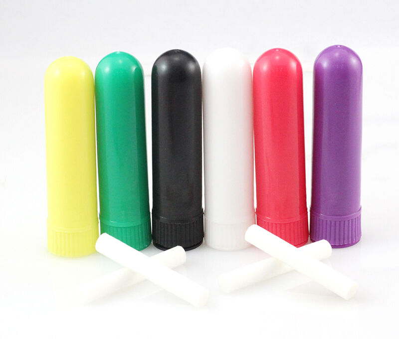 10pcs Aromatherapy Oil Blank Nasal Inhaler Tubes Complete Sticks Empty