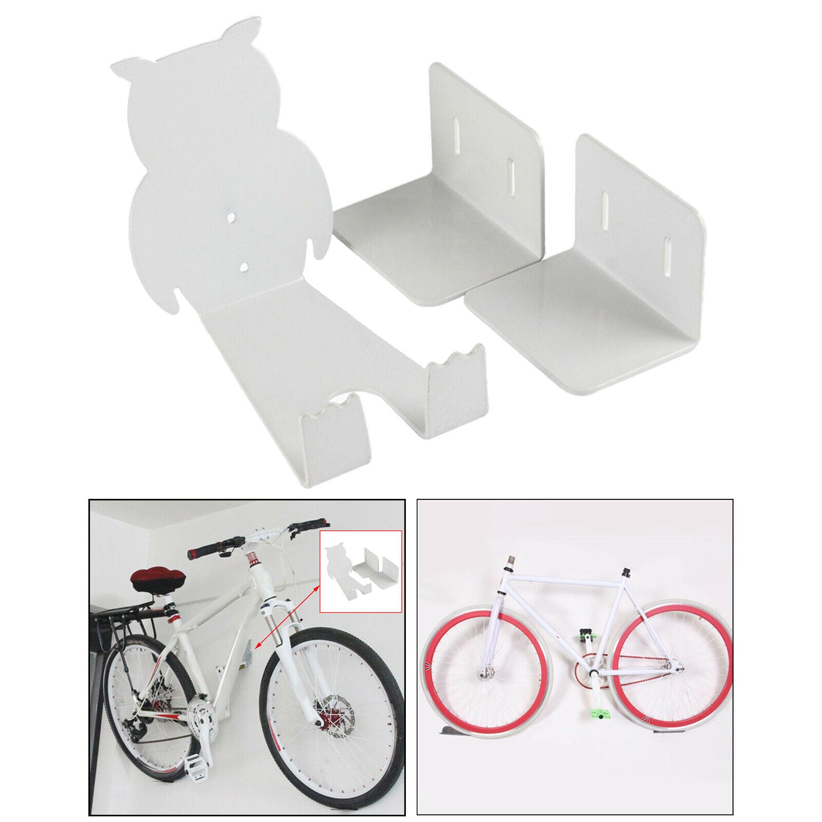 Bicycle Parking Racks Bicycle Pedal Hook Hanger Stands Steel Wall Stand
