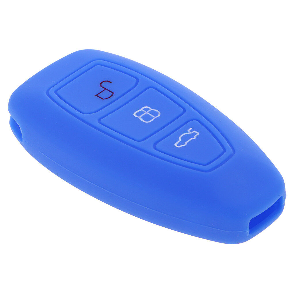 2pcs Black Blue Car Remote Key Fob Case Protector for Ford Focus Mondeo