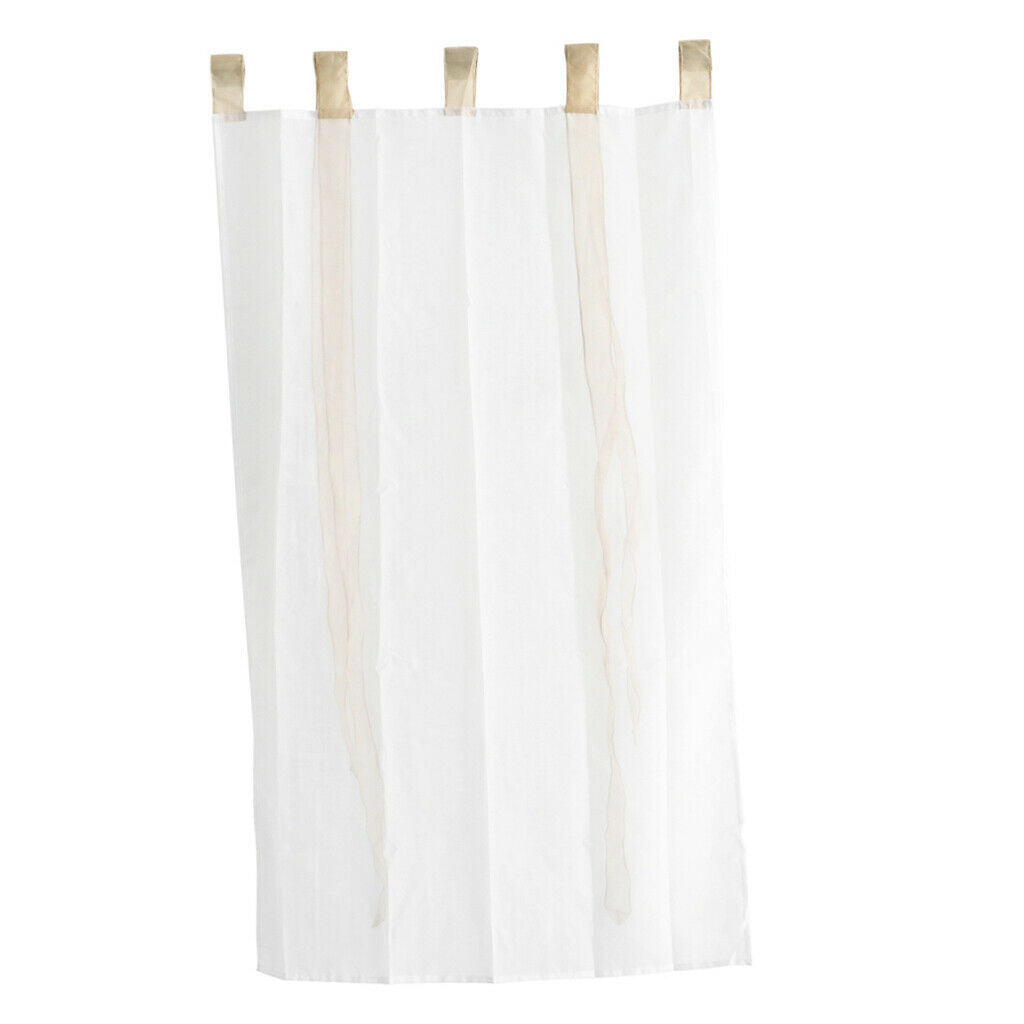 Roman Shade European Embroidery Style Tie Up Window Curtain 80x140cm