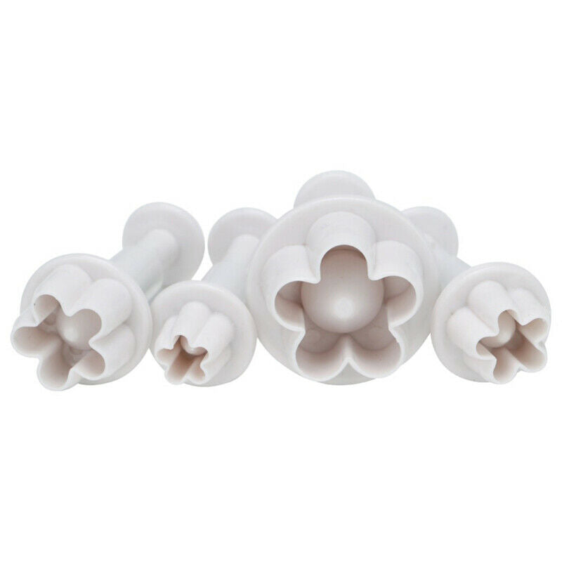 4PCS Flower Shape Baking Mold Kitchen Biscuit Cookie Cutter Fondant Cake .l8