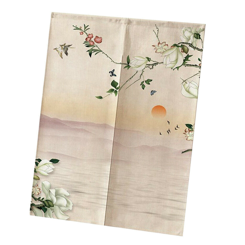 Chinese Door Curtain Japanese Noren Doorway Curtain Room Divider D_33x35inch