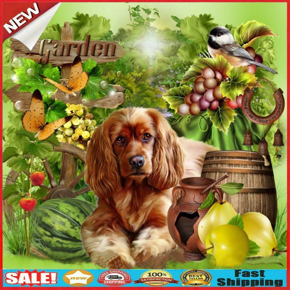 Full Round Drill Picture DIY Costume Dog Diamond Painting Poster (W567)  @