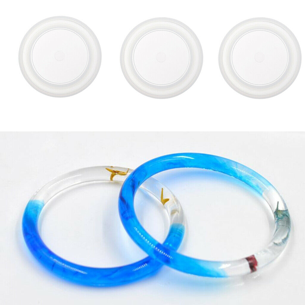 3Pcs Clear Silicone Mold Bracelet DIY Jewelry Findings Tool Accessories