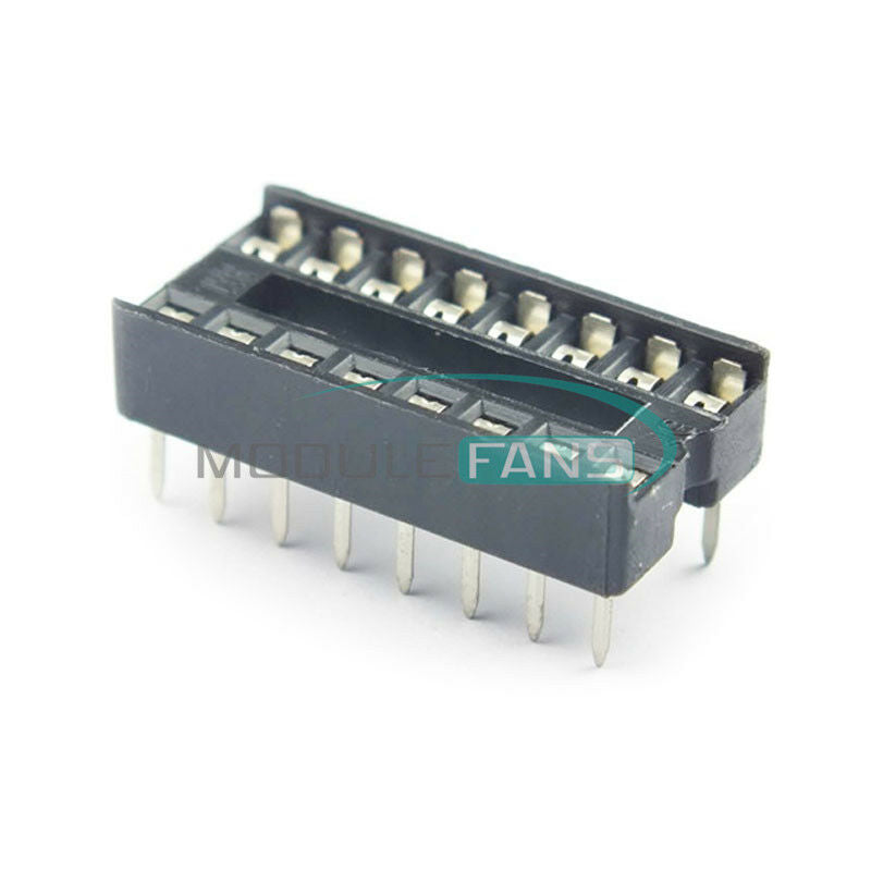 50PCS DIP-16 IC Socket Adaptor Solder Type Socket Pitch Dual Wipe Contact NEW