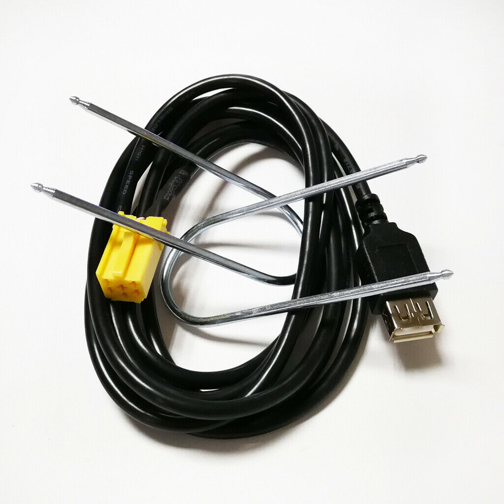 Mini ISO 6Pin Connector USB Adpater Cable for Alfa Romeo Fiat Grande Punto