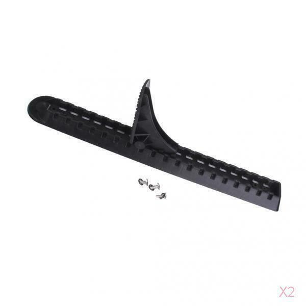 2pc Black Nylon Adjustable Marine Boat Kayak Foot Brace   Lock Accessories