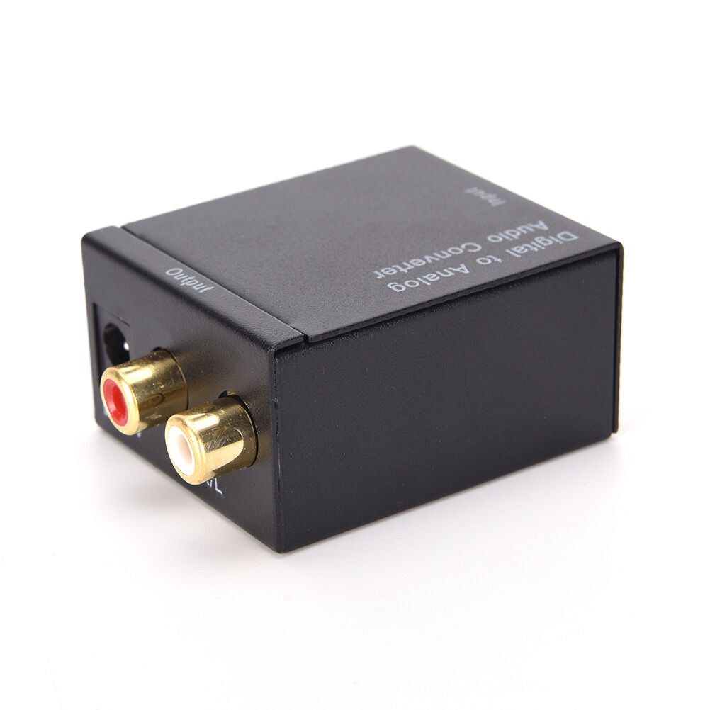 optical coaxial toslink digital to analog audio converter adapter rca L/R3.5BDA