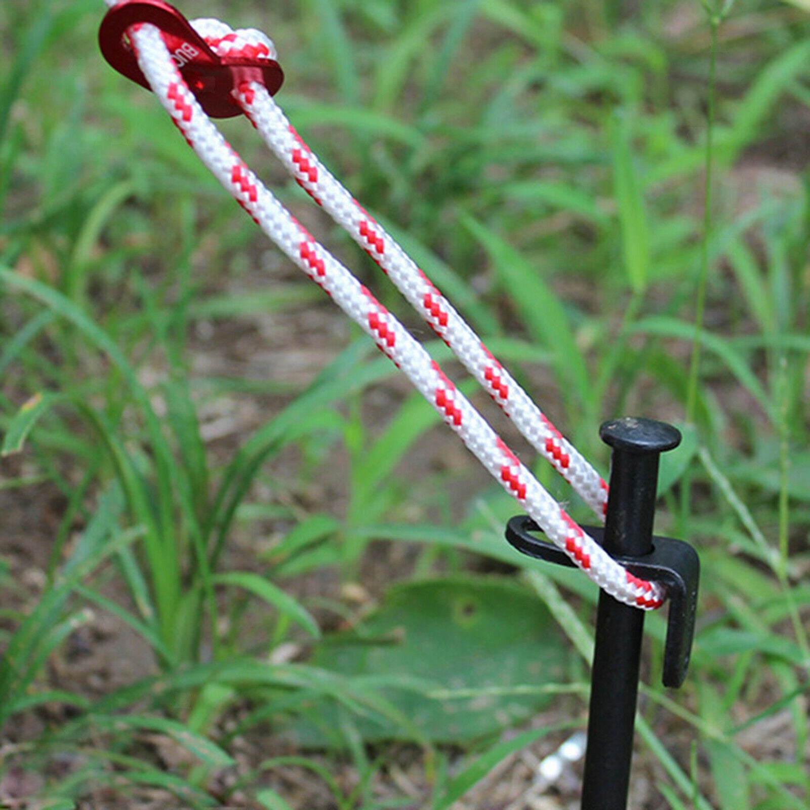 Metal Camping Tent Stakes Pegs Multiuse Ground Nails for Outdoor Climbing