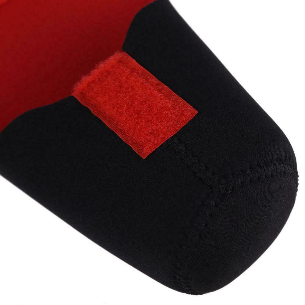Neoprene DSLR Camera Lens Soft Protector Pouch Bag Case Set S New Black+Red @